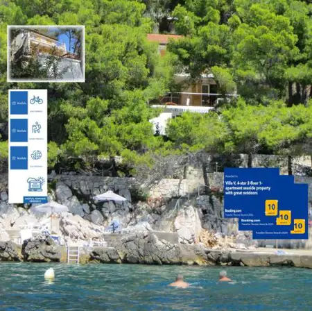 Villa V, 4-star 2-floor 1-apartment seaside property with great outdoors