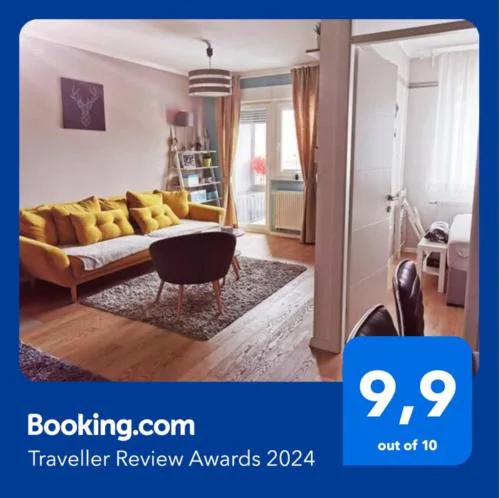 New elegant apartment with free parking and wifi