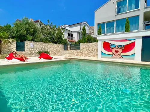 Apartment Baska mit Poolarea - Krk, Kroatien