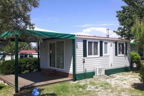 Mobile Homes in Camp Kovacine, Cres, with long pebble beach