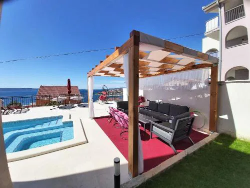 Heated swimming pool, stunning sea view terrace a6