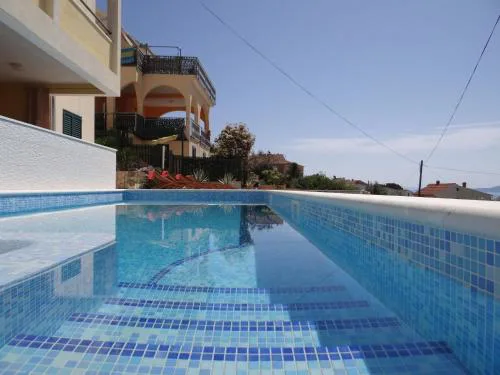 Heated swimming pool with stunning sea view terrace a8