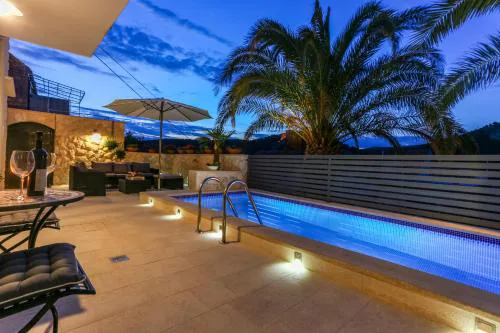 Villa Capitis in the Centre Two units- Property with a Private Pool & Balcony Apartment with Spectacular View-No Pool