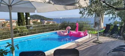 Apartment in Kali with sea view, balcony, air conditioning, Wi-Fi (4566-4)
