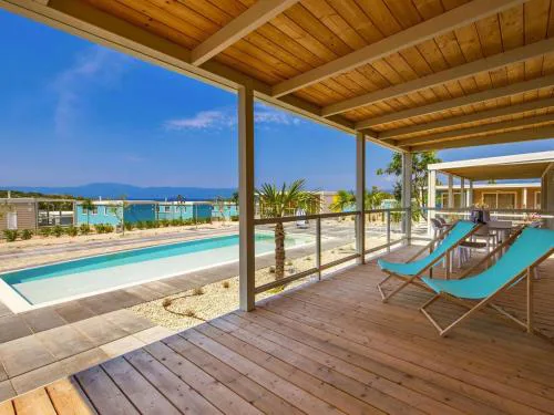 Mobile Home Omisalj with Seaview at Beach