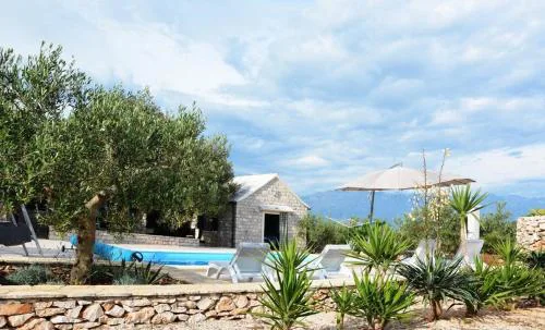 Holiday house in Pucišca with terrace, WiFi, washing machine (887-1)