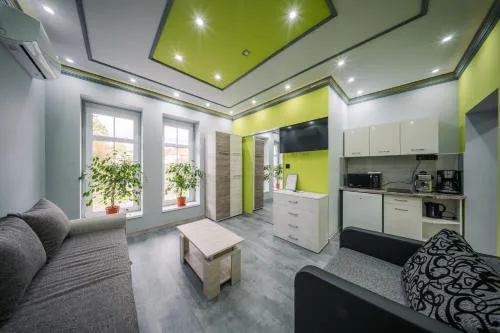 White House Apartman Miskolc, Green Room