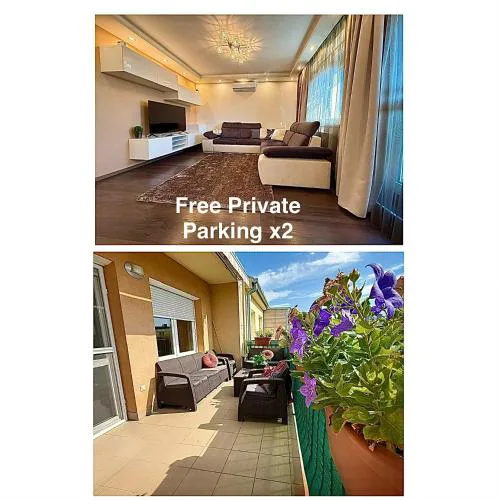 Local-Lux Apartment 3 Rooms - 2 x Free Parking & Balcony
