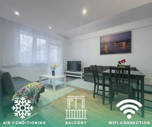 2BDR Gellért Stay w AC & Balcony by NW