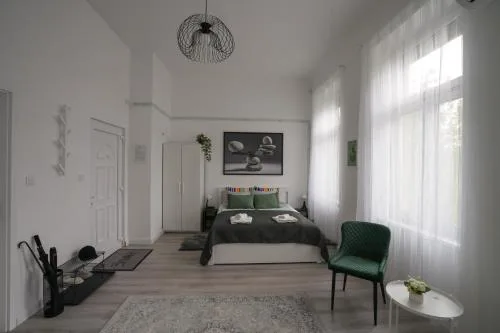 Beautiful newly refurbished studio,fully equipped apartment walking distance to the City Park where you will find the world famous Szechenyi thermal bath spa, Museums , and the Capital Circus , AC, smart TV, high speed internet