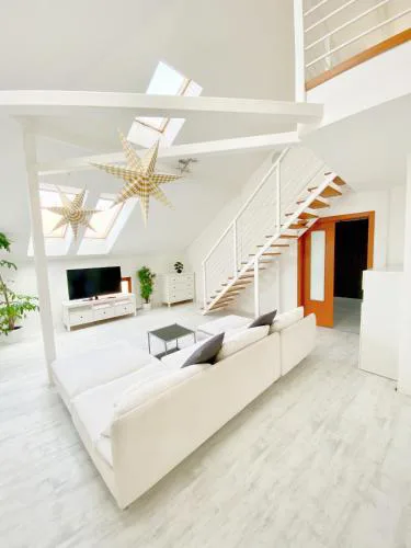 Loft with Rooftop and Free parking in Garage