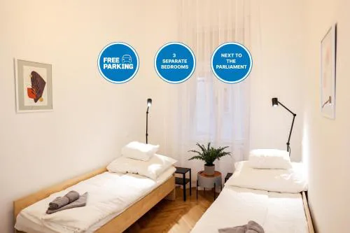 Modern 3BR Apt Free Parking Prime Location