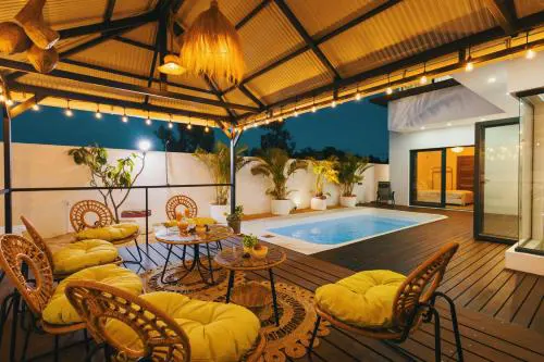 Modern Villa 3BR - Private Pool - Rooftop Bar BBQ