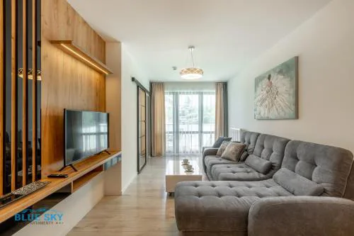 Apartamenty BlueSky - Karkonoska, balkon, widok na góry, blisko Świątyni Wang, Ski Arena i szlaków na Śnieżkę, spokojna okolica