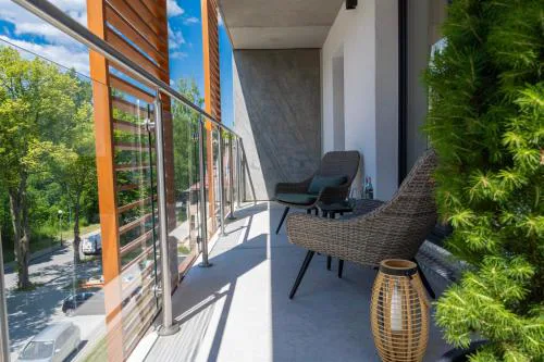 Apartament Green Park, Polanica Residence, garaż podziemny & mini SPA & Rowery