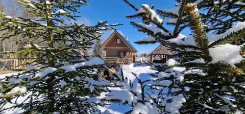 Klimatyczne drewniane Domki Jagodna-Spalona 6D jacuzzi sauna,trasy rowerowe