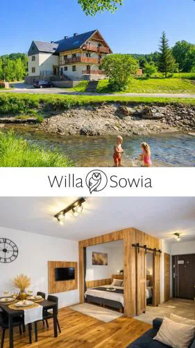 Willa Sowia nowe apartamenty z zachwycającym widokiem na góry i potok