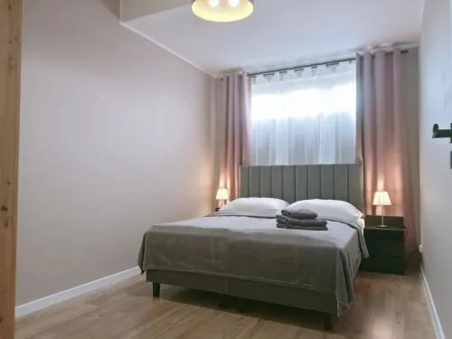 Apartament z Widokiem, wygodny Apartament z sypialnią, kuchnią i salonem, 47m2, bezpłatny garaż
