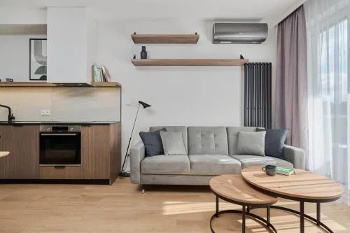 Białowieska 69 - Ekskluzywny apartament w Porcie Popowice z parkingiem i balkonem - Wrocław - Fair Rentals