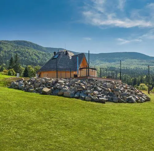 Osada Poli Zawoja - Panoramiczny Domek z Prywatną Balią i Hydromasażem