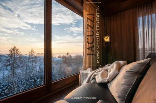 KOZA U WOZA - drewniany dom premium z widokiem na Tatry ecoSPA strefa fitness ZIELONA FARMA healinggarden - slowTRAVEL