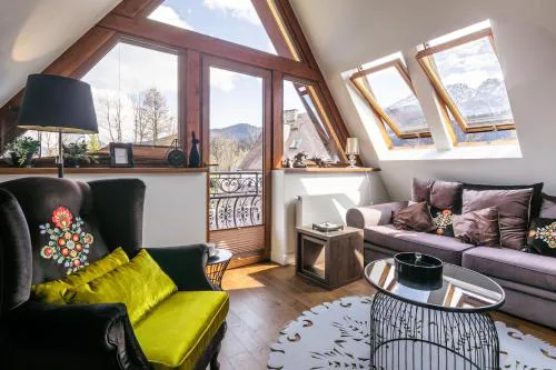 Tatry Chic widok na Giewont Grota Solna