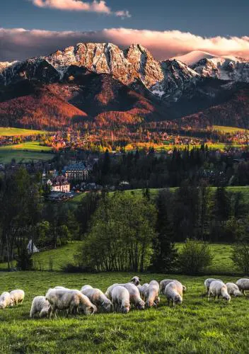 Villa jumper widok na całe Tatry