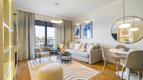 CITYSTAY Apartamenty BraBank Gdansk, Apartament z 1 sypialnią z dostępnym miejscem parkingowym, Apartament z balkonem bez miejsca parkingowego