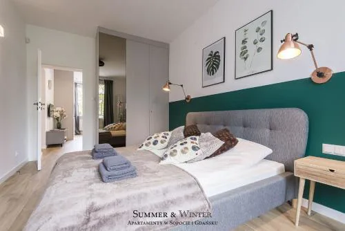 Family Luxury Green Apartment 1-6, 2 sypialnie i studio, 52 m2, SUMMERWINTER Brand