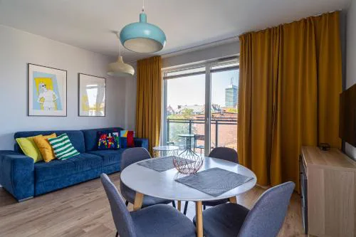 Modern, two bedroom, shipyard view apartment by Grand Apartments