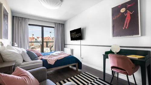Waterlane w oknami na rzekę - Marina View - Comfy Apartments