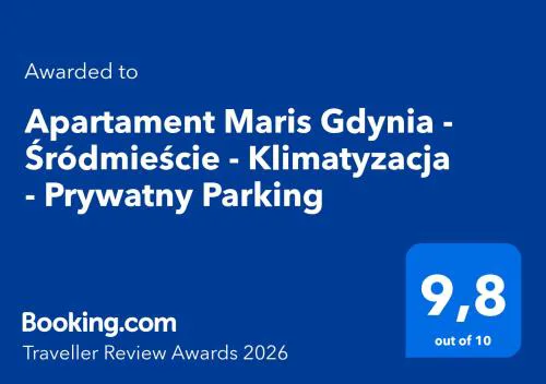 Apartament Maris Gdynia - Śródmieście - Klimatyzacja - Prywatny Parking
