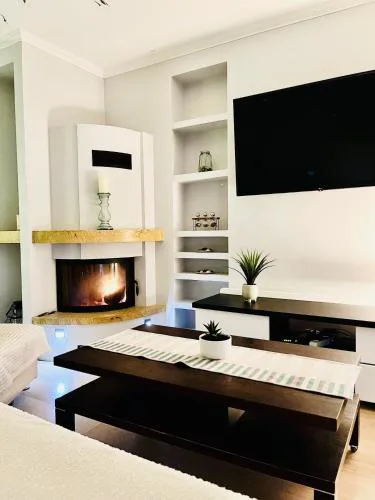Apartament z kominkiem i prywatnym mini SPA