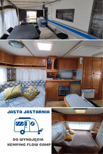 Jasta - przyczepa do wynajęcia - 5 minut od Zatoki, na Dradze, Kemping FlowCamp