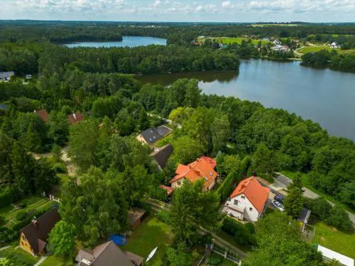 Domek Kamień - z tarasem, z kominkiem i altaną grillową - TOP lokalizacja przy jeziorze