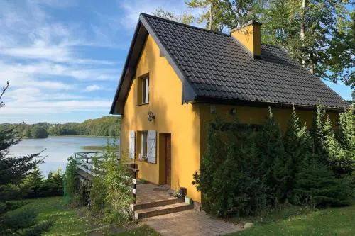 Holiday Home on Lake Marchowo with Terrace