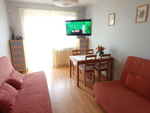 Studio Krynica - salon, łazienka, aneks kuchenny i darmowy parking