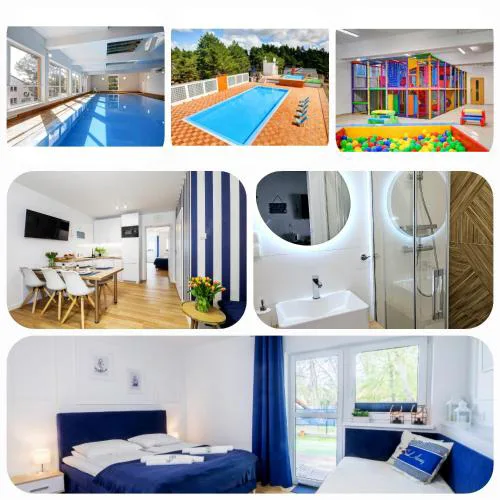 Apartament 12B Niebieskie Apartamenty z basenem krytym, odkrytym, salą zabaw, animacjami