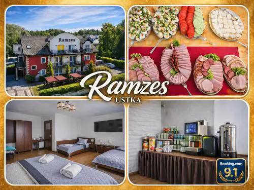 RAMZES USTKA -pokoje z balkonami,parking,rowery,dobry dojazd do plazy i centrum