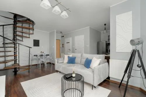 Dwupoziomowy Apartament Żmigrodzka z Tarasem w Poznaniu by Noclegi Renters