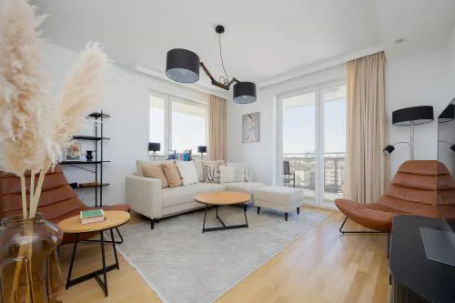Luxury Three Bedroom Apartment with Parking & Balcony in Mokotów by Renters Prestige