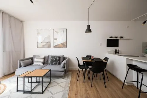 Sage Green Stylish Apartment by BookingHost