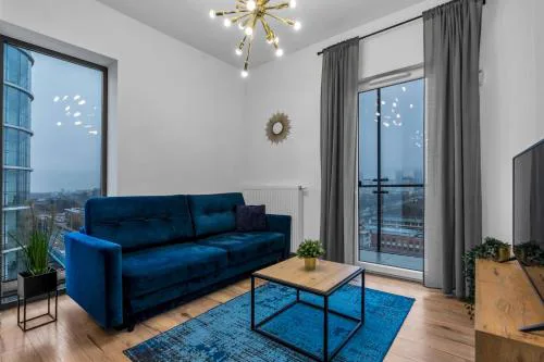 Warsaw Business Apartments - Air Conditioning, 10th Floor, City View, Balcony - by Rentujemy