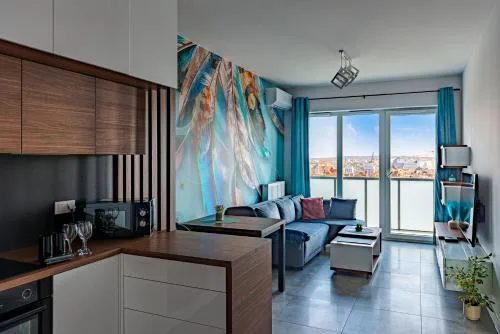 Kostecki Exclusive Apartments, Klimatyzacja, Garage, Spodek, Centrum, Widok na Katowice
