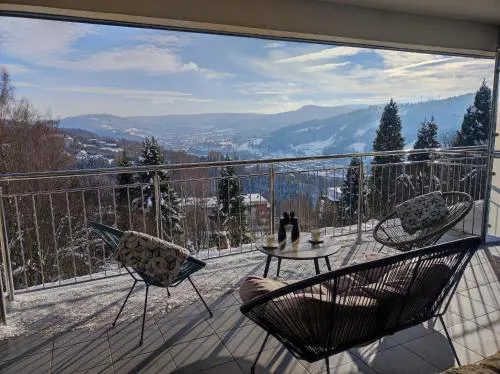 Apartament widokowy z tarasem Bukowa Wisła