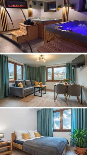 Apartamenty Wisła Krzywa 8, wanna z hydromasażem, basen zewnętrzny