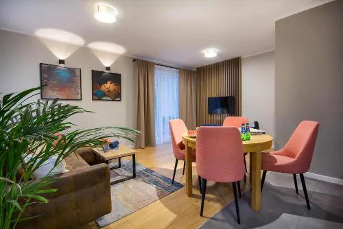 W&K - Blue Suite - Klimatyzacja, FV VAT, Parking w garażu, Blisko dworca i centrum, Wi-Fi