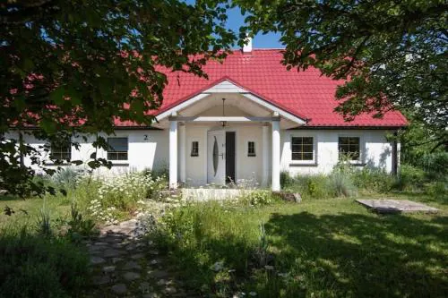 Comfortable house with a swimming pool and sauna