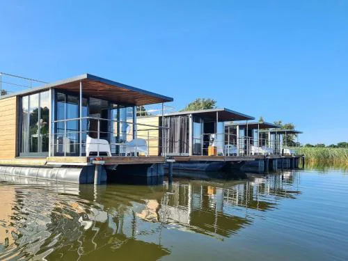Houseboat in azy by Lake Jamno and Sea