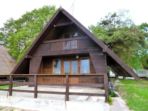 Wooden Chalet by Lake Jamno near the Sea